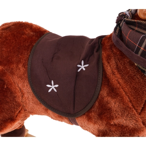 Konik Na Biegunach z dźwiękami - Brązowy TM151